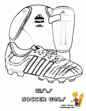Soccer Girls Sports Coloring | Girls Sports | Free | Girls Soccer Coloring  | Soccer gear, Coloring pages to print, Football coloring pages