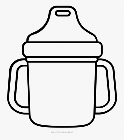 Sippy Cup Coloring Page - Baby Cup Clip Art , Free Transparent Clipart -  ClipartKey