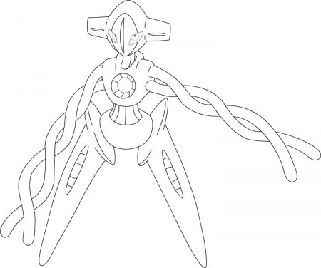 pokemon coloring pages deoxys | Pokemon coloring pages, Pokemon coloring,  Pokemon sketch