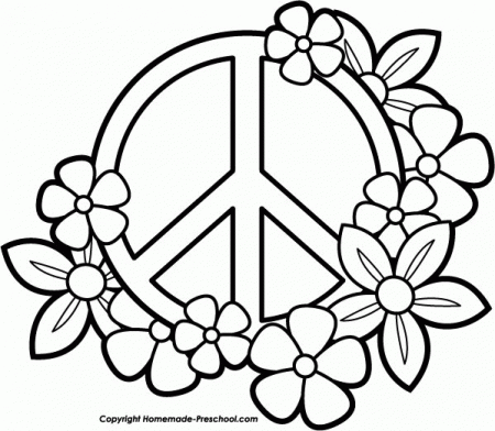 Printable Peace Coloring Page