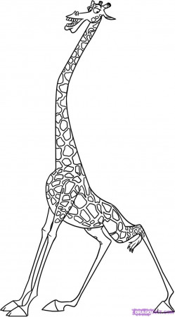 Madagascar 3 Melman The Giraffe Coloring Pages Sketch Coloring Page