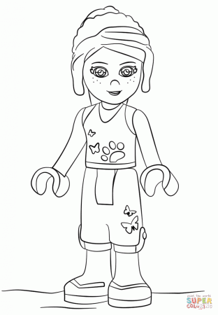Lego Friends Mia coloring page | Free Printable Coloring Pages
