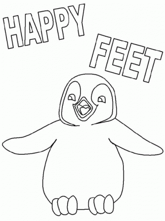 Happy Feet - Coloring Pages for Kids and for Adults
