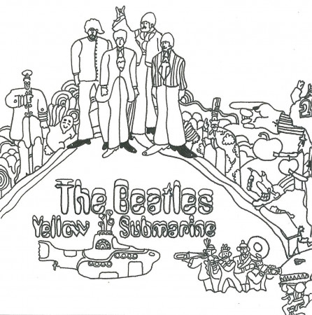 The Beatles Yellow Submarine Coloring Page