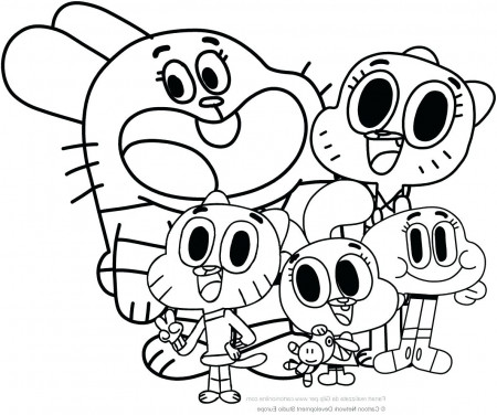 Coloring Pages : Amazing World Of Gumball Coloring Pages ...