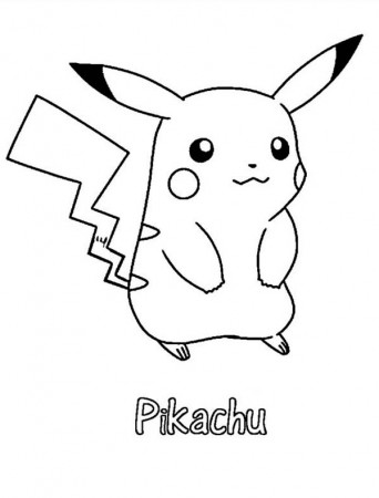 15 Printable Pikachu Coloring Pages - Pikachu Pokemon ...