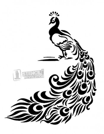 Download your free Peacock Stencil here. Save time and start your ...