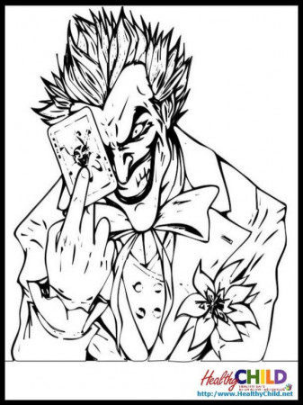 joker coloring pages. click the smiling joker coloring pages to ...