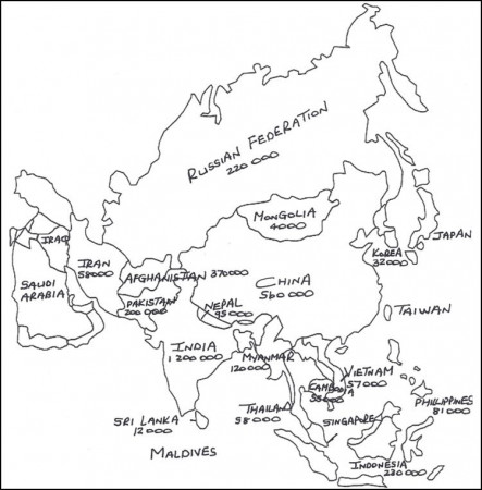 Best Photos of Asia Map Coloring Page - Blank Asia Map Coloring ...