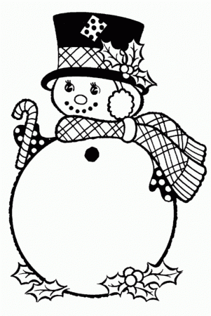 Coloring Pages Winter Snowman | Winter Coloring pages of ...