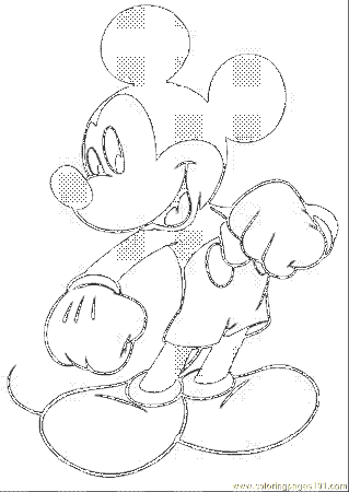 mickey mouse face coloring pages - High Quality Coloring Pages