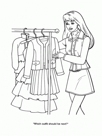 Coloring Pages Barbie Games - High Quality Coloring Pages