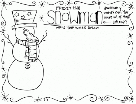 Christmas Coloring Pages For First Graders - High Quality Coloring ...