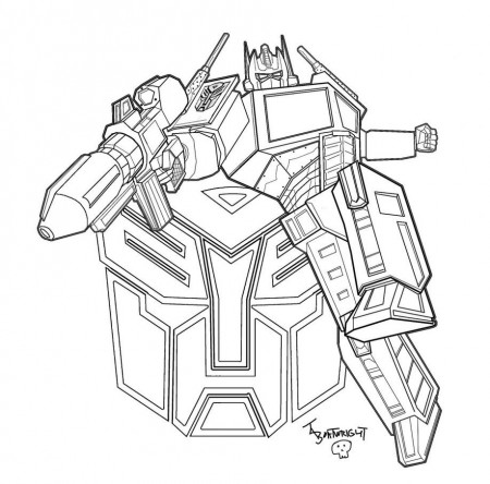 Transformer Optimus Prime Coloring Pages Free Transformers ...
