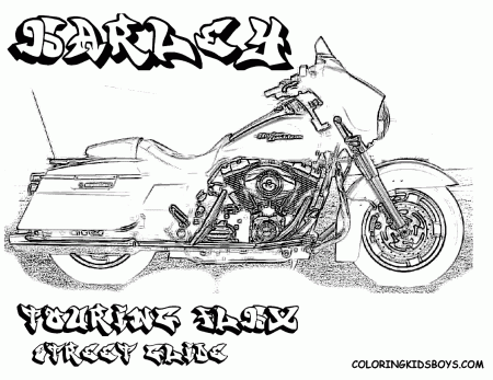Harley Davidson Coloring Pages | Harley Davidson | Free ...