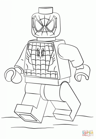 Lego Spiderman coloring page | Free Printable Coloring Pages