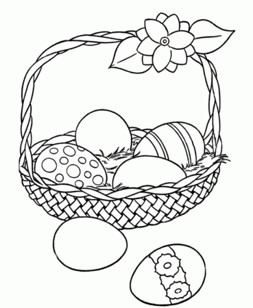Printable easter-egg-basket-coloring-page - Coloringpagebook.com