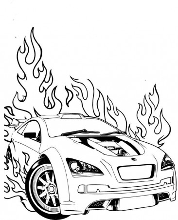 Free Race Car Coloring Pictures  for kids