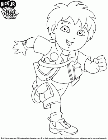 6 Pics of Go Diego Go Coloring Pages - Go Diego Go Coloring Pages ...