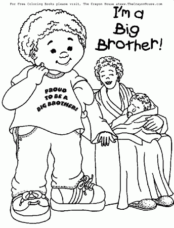 Big Brother Coloring Page Downloads - Coloring Pages For All Ages