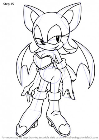 Rouge The Bat Colouring Pages - Free Colouring Pages