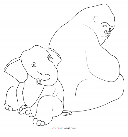 The One and Only Ivan coloring page