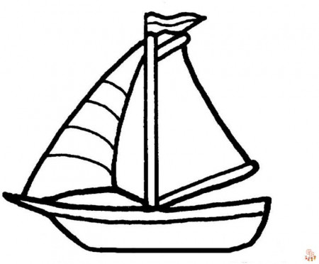 Free Printable Boat Coloring Pages for Kids | GBcoloring
