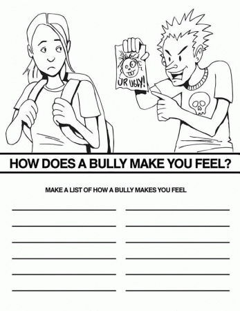 bullying coloring pages - Max Coloring