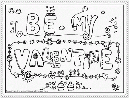 Free Printable Valentines Coloring Pages - Free Printable Kids ...