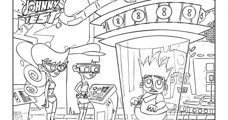 Johnny Test coloring pages - Squid Army