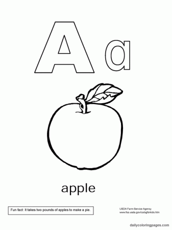 Alphabet Coloring Book Pictures - High Quality Coloring Pages
