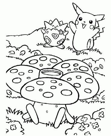 Pokemon Christmas - Coloring Pages for Kids and for Adults
