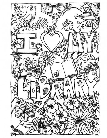 Library Week Coloring pages - John Rogers Memorial Library