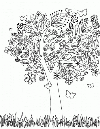coloring pages of flowers for teenagers difficult | Only Coloring ...