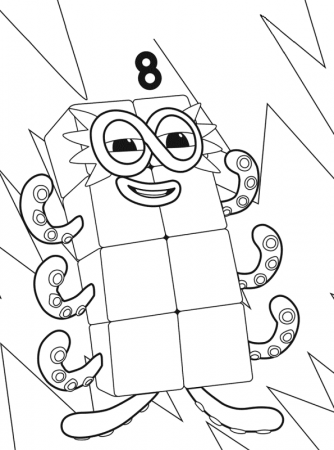 Number 8 Coloring Page - Coloring Home