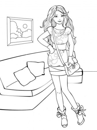 Beautiful Girl coloring pages