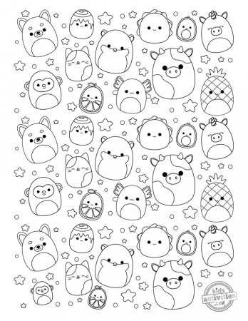 Cutest Ever Squishmallow Coloring Pages | Kids Activities Blog