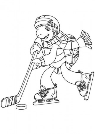 Hockey Coloring Pages drawing free image download