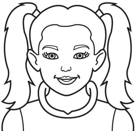 Face Girls Coloring Pages For Kids #ctQ : Printable Girls Coloring ...