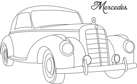 Mercedes Classic Cars Coloring Pages Coloring Pages For Kids #K5 ...