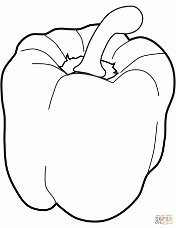 Sweet Pepper coloring page | Free Printable Coloring Pages