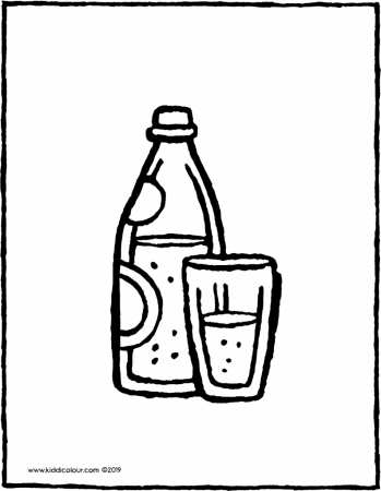 drinks colouring pages - kiddicolour