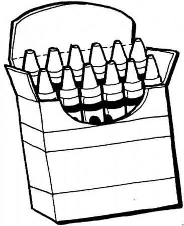 Printable Crayon Box Coloring Page - Free Printable Coloring Pages for Kids