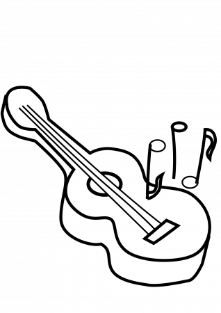 ukulele clipart black and white - Clip Art Library
