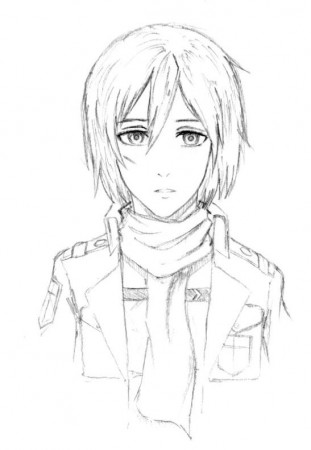 Mikasa Ackerman | Drawings, Cool drawings, Cute anime character