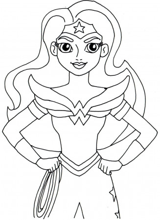 Wonder Woman Coloring Pages - Best ... | Superhero coloring pages,  Superhero coloring, Super hero coloring sheets