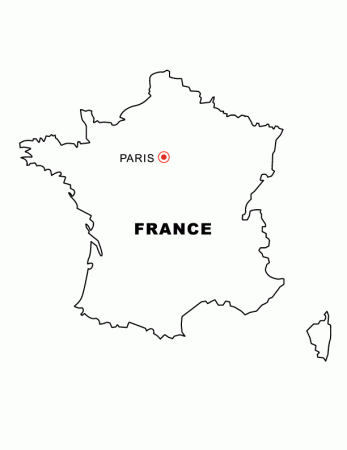 Geography Blog: France - Outline Maps