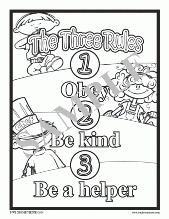 Kids of VirtueVille Coloring Pages PDF-with classroom ...