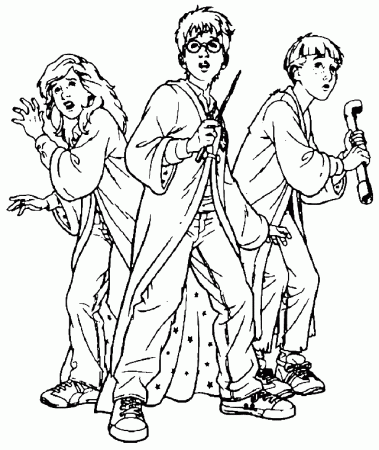 Free Printable Harry Potter Coloring Pages For Kids | Harry ...