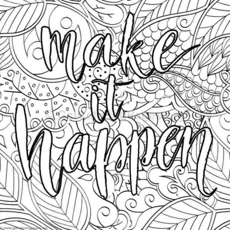 Coloring pages with inspirational words – Huangfei.info